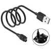 Cabo de carregamento USB-A Beline para smartwatches Garmin 1m preto