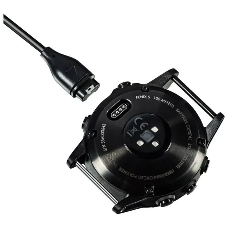 Cabo de carregamento USB-A Beline para smartwatches Garmin 1m preto