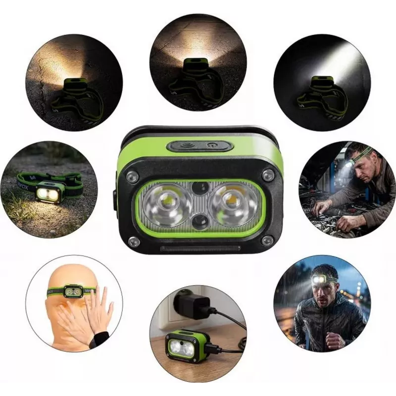 Lâmpada de trabalho LED multifunções Vayox VA0453 com altifalante Bluetooth 2x5W 450lm 8000mAh
