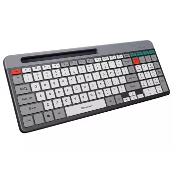Teclado sem fios TRACER SHARP, 2,4 GHz, tamanho completo, QWERTY, preto