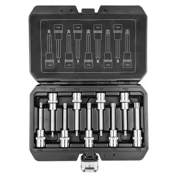 Bits Torx para chaves de caixa NEO TOOLS 100 mm, conjunto de 9 peças