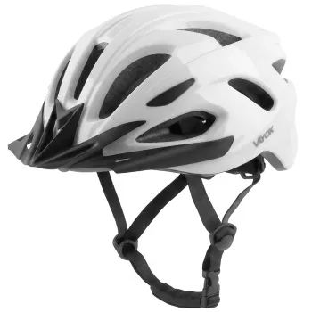 Capacete de bicicleta Vayox Speed branco brilhante com luz LED, tamanho L (58-61 cm) VA0425WGL