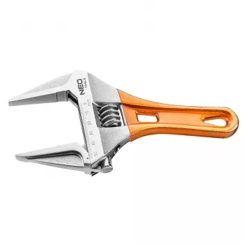 Chave inglesa curta ajustável NEO TOOLS 185 mm, abertura 0-53 mm, aço cromo-vanádio, DIN 3117