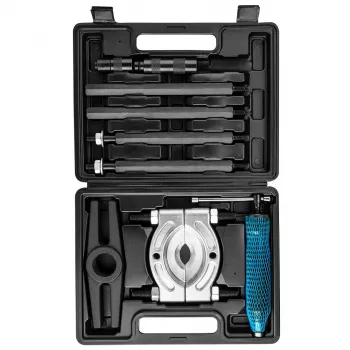 Extrator hidráulico de 3 braços NEO TOOLS 10 toneladas com bomba manual, abertura 250 mm, braços em cromo-vanádio, maleta de plástico (TOP-11-847)