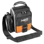 NEO TOOLS 84-315 Bolsa de ferramentas com pega, carga 15 kg, 10 bolsos exteriores, fundo impermeável, preto/laranja