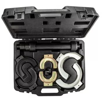 NEO TOOLS Conjunto de compressores de molas com garras substituíveis | 3 pares (65-212 mm) | 1500 kg por par | aço CrV | mala de plástico | TOP-11-797