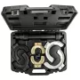 NEO TOOLS Conjunto de compressores de molas com garras substituíveis | 3 pares (65-212 mm) | 1500 kg por par | aço CrV | mala de plástico | TOP-11-797