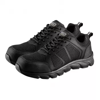NEO TOOLS 82-156-46 S1P SRC Sapatos de segurança, biqueira de aço, proteção antiperfuração, pele veludo, tamanho 46