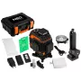 NEO TOOLS 75-141 Nivelador laser de linhas 3D, 16 linhas, feixe verde, mala, placa alvo, suporte magnético, carregador