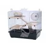 INZ INTER-ZOO Pinky 3 Gaiola de zinco preta para roedores 500x330x455 mm