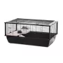 INZ INTER-ZOO Bob + Wood Gaiola para pequenos animais preta 780x480x360 mm