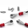 ROCKBROS Kit de reparação de emergência para bicicleta - multiferramenta 16 em 1, mini bomba, desmonta-pneus, remendos, preto