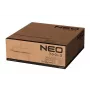 NEO TOOLS 90-037 Aquecedor elétrico 2000W PTC cerâmico com termostato ajustável, proteção contra sobreaquecimento e queda, pega de transporte, preto/cinzento