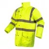 NEO TOOLS Casaco de trabalho de alta visibilidade isolado 5 em 1, amarelo de alta visibilidade, tamanho M