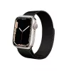 Crong Milano Steel - Bracelete de aço inoxidável para Apple Watch 44/45/46/49 mm (preto)