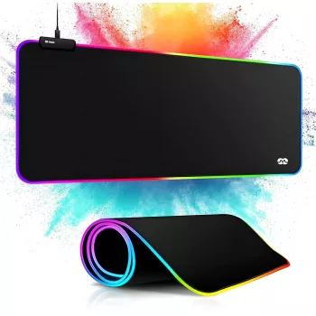 MOZOS GAMING MP-XL tapete de rato gaming RGB com retroiluminação 90x40cm
