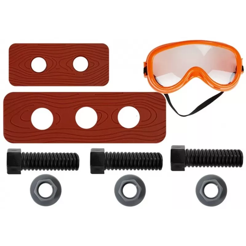 LEAN TOYS conjunto Handyman cinto berbequim chave de fendas alicate martelo - conjunto de ferramentas de brincar de 12 peças para criança
