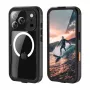 Capa impermeável IP68 Crong Seal para iPhone 17 Pro (preto)