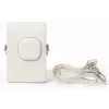 Bolsa de proteção em pele PU cinzenta LOVEINSTANT para Fujifilm Instax Mini LiPlay+ câmara instantânea híbrida com alça de ombro