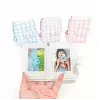 Álbum de fotografias de bolso LOVEINSTANT para 28 fotos Instax Mini e Zink, azul xadrez