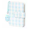 Álbum de fotografias de bolso LOVEINSTANT para 28 fotos Instax Mini e Zink, azul xadrez