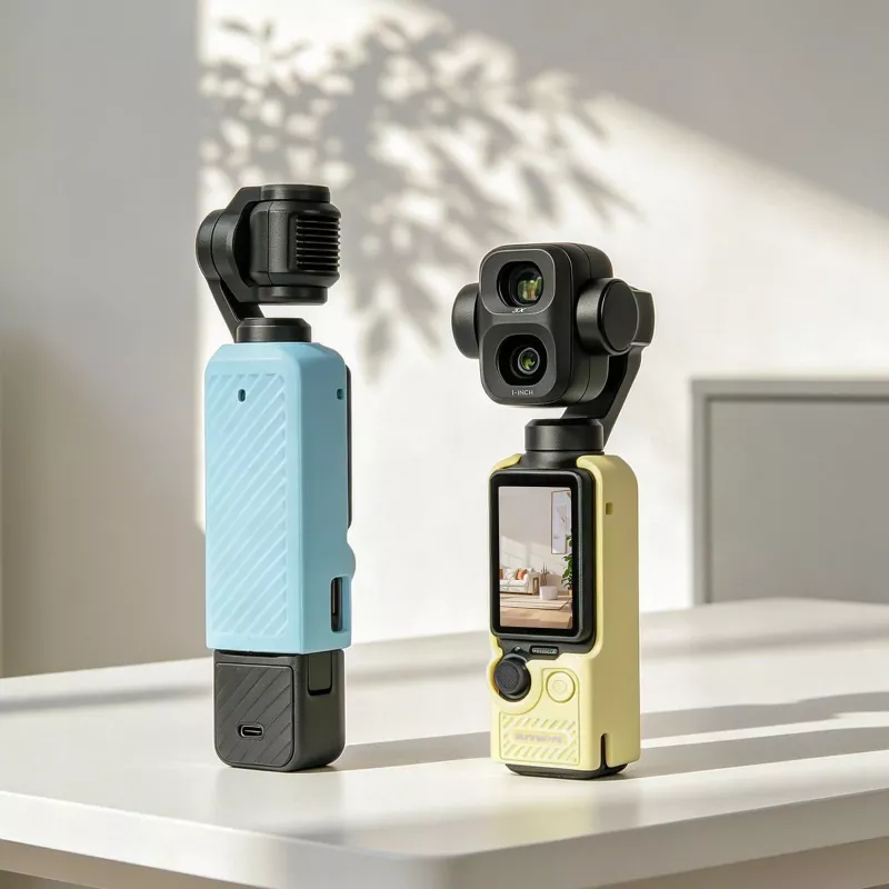 Capa de proteção TPU SUNNYLIFE OP4-BHT200-D para DJI Osmo Pocket 3 / 4 / 4P - preto