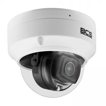 Câmara IP dome BCS-P-DIP24FCL3-Ai1 4MP com IA, luz branca, PoE, IP67, IK10
