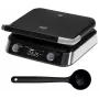 Adler AD 3084 máquina de waffles, 2400 W, preto/prateado