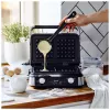 Adler AD 3084 máquina de waffles, 2400 W, preto/prateado