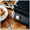 Adler AD 3084 máquina de waffles, 2400 W, preto/prateado
