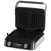 Adler AD 3084 máquina de waffles, 2400 W, preto/prateado