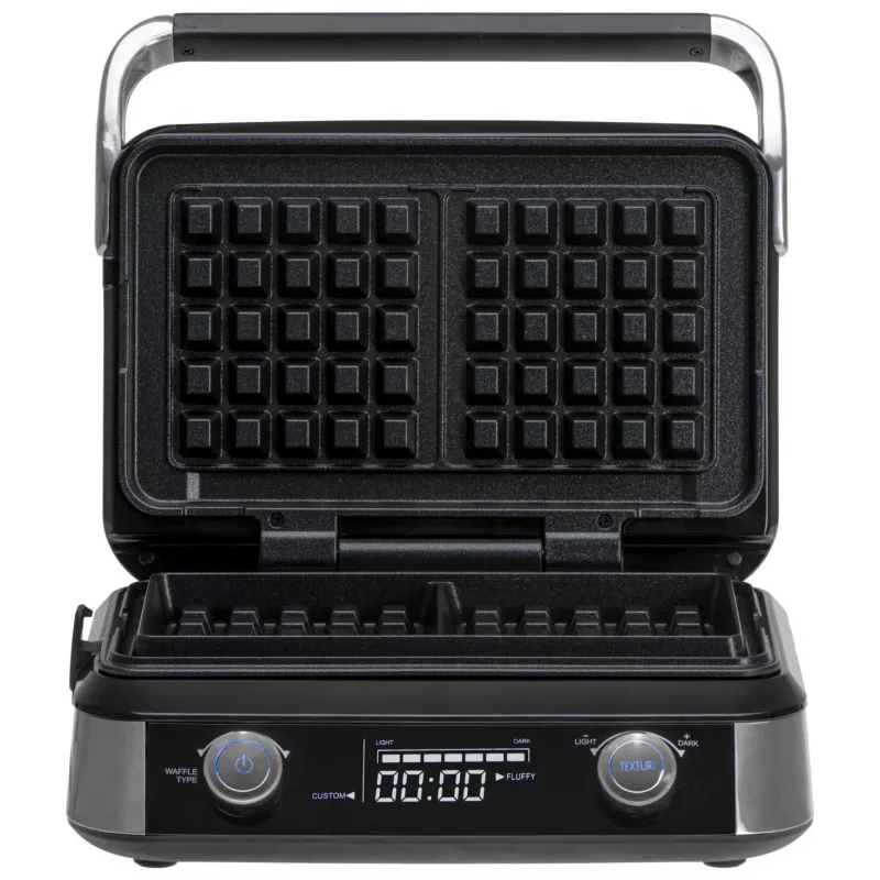 Adler AD 3084 máquina de waffles, 2400 W, preto/prateado