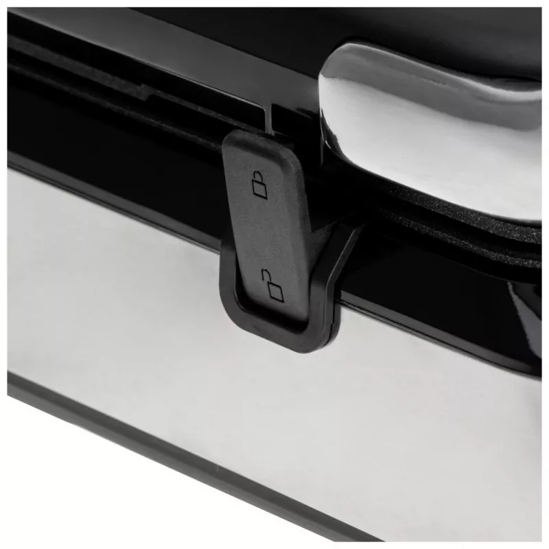 Adler AD 3084 máquina de waffles, 2400 W, preto/prateado