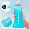 Garrafa dobrável Rockbros Soft Flask 500 ml azul-claro - para corrida e desporto ao ar livre