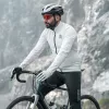Hoodie de ciclismo térmico corta-vento ROCKBROS TLWT001 ROAD TO SKY L - branco