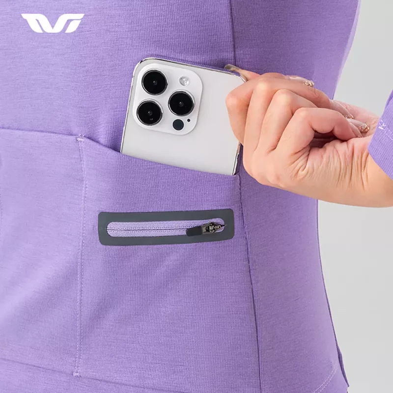 Camisola de ciclismo ROCKBROS para mulher de manga comprida YPW065 TVI outono/inverno roxo tamanho L