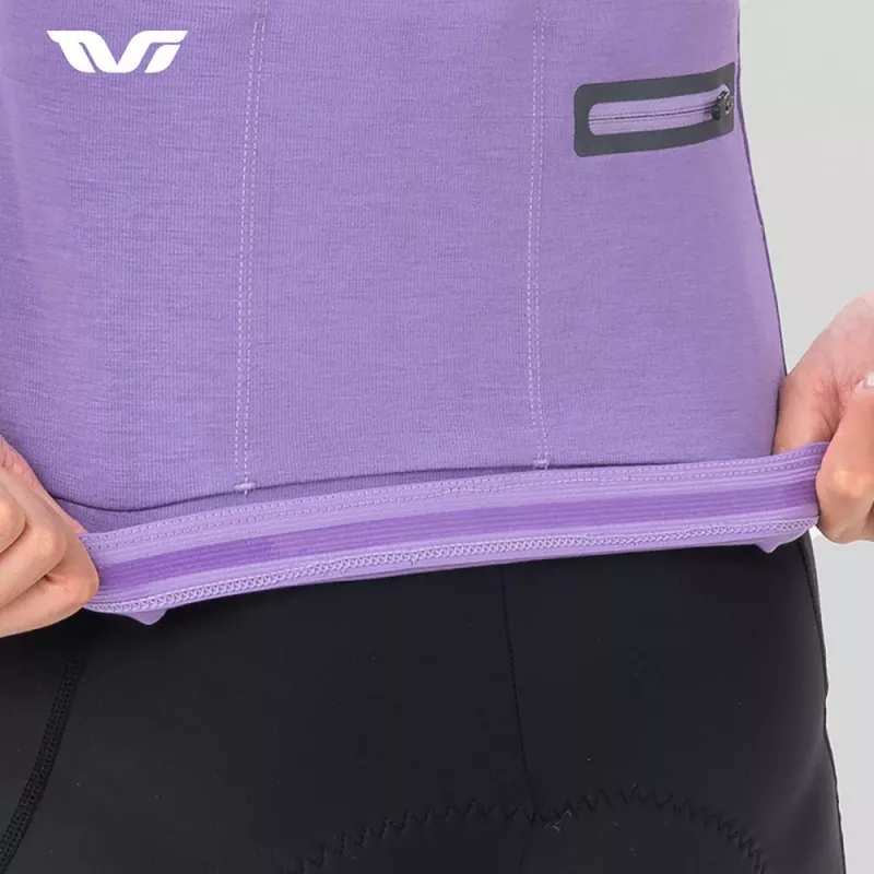 Camisola de ciclismo ROCKBROS para mulher de manga comprida YPW065 TVI outono/inverno roxo tamanho L