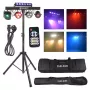 LIGHT4ME BEAM LASER STROBE LED PAR DERBY UV I - luz de palco multiefeitos 4 em 1 com laser vermelho/verde, UV e controlo DMX