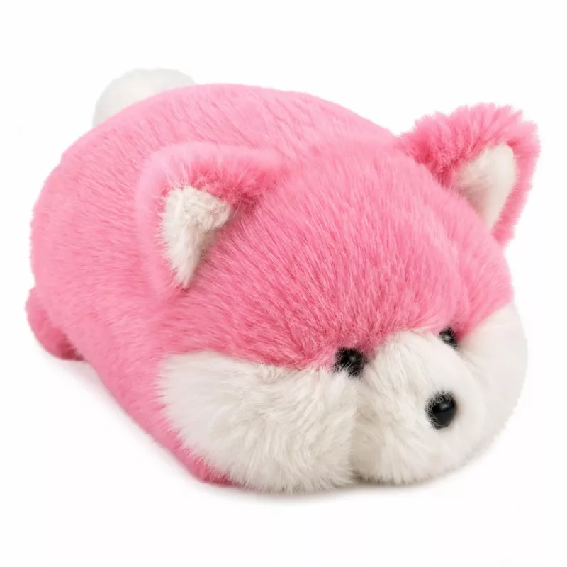 Raposa de peluche LEAN TOYS peluche, pelo macio rosa, 16 cm