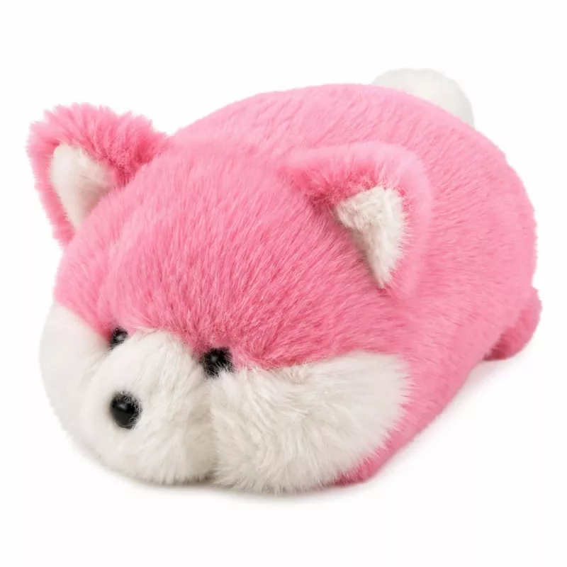 Raposa de peluche LEAN TOYS peluche, pelo macio rosa, 16 cm
