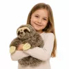 Preguiça realista de peluche LEAN TOYS com patas de velcro 34 cm