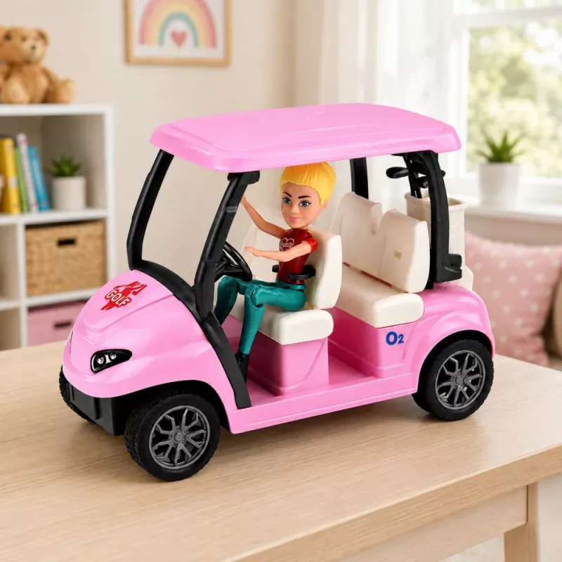 Conjunto de golfe Meleks LEAN TOYS para bonecas com cão conjunto de golfe acessório de férias