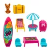 Conjunto de golfe Meleks LEAN TOYS para bonecas com cão conjunto de golfe acessório de férias