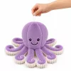Polvo de peluche LEAN TOYS com tentáculos elásticos roxo 50 cm