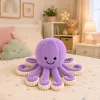 Polvo de peluche LEAN TOYS com tentáculos elásticos roxo 50 cm