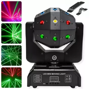 LIGHT4ME ATLAS Luz de efeitos múltiplos móvel 4-em-1 LED
