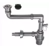1-Bowl Sink Sifão com tampão Click-Clack de 3,5 polegadas