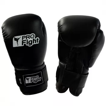 Profight Luvas de boxe dragão em pele preto 12 oz