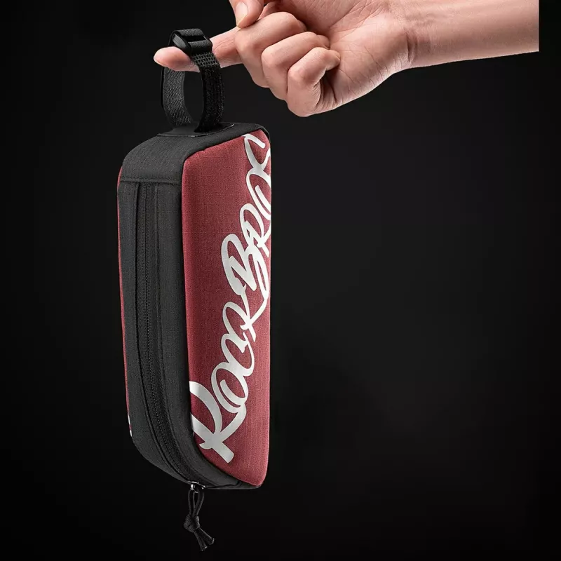 Bolsa de bicicleta para tubo superior Rockbros G009 Flash Journey 0,8L Vermelho
