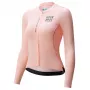Jersey de ciclismo de manga comprida para mulher ROCKBROS ROAD TO SKY Rosa Tamanho M